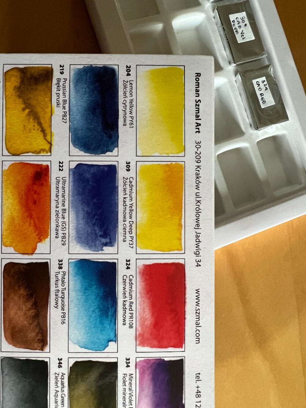 Roman Szmal full Pan Watercolours - New - Picture 3 of 13